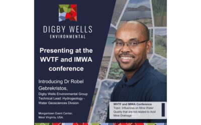 Digby Wells Environmental presenting at the WVTF and IMWA Conference.